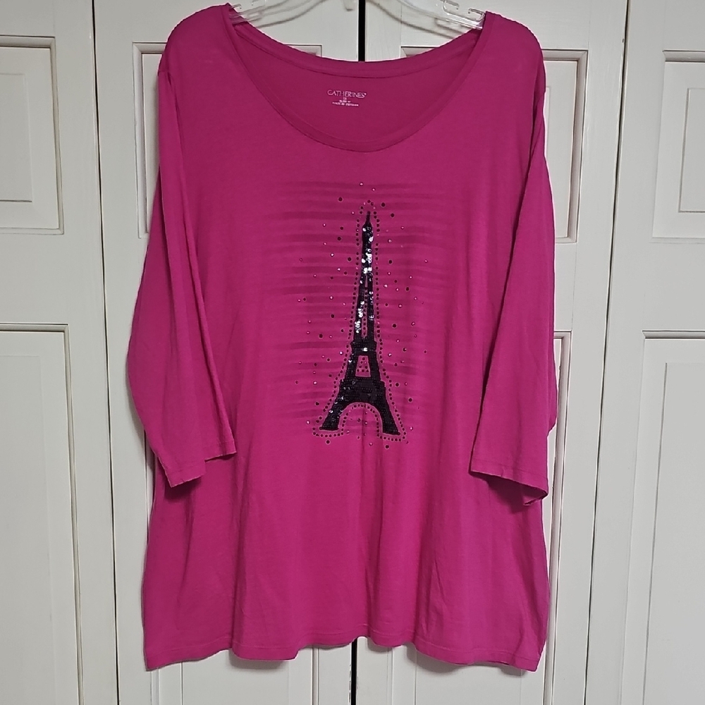 🎉4/$25🎉Women's Pink Eiffel Tower Top
